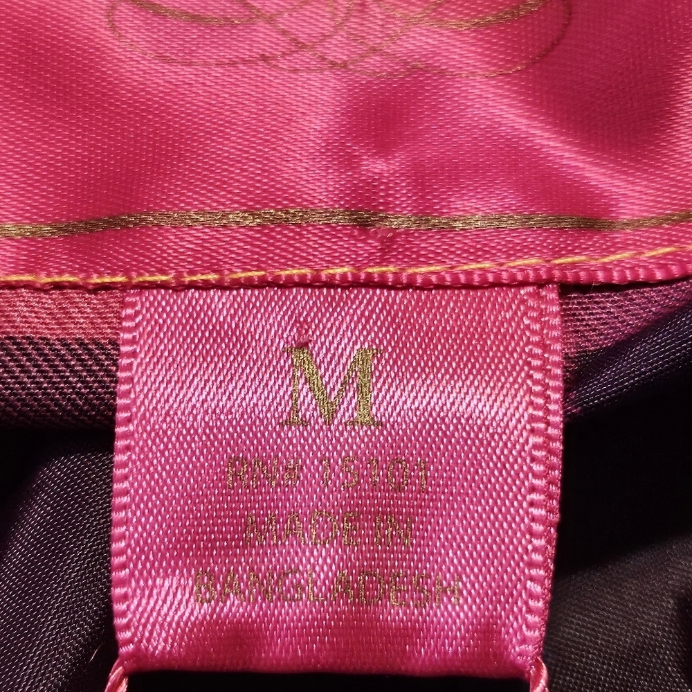 Pink Envelope Plaid Double Breasted Jacket Pink Size M - Picture 13 of 16